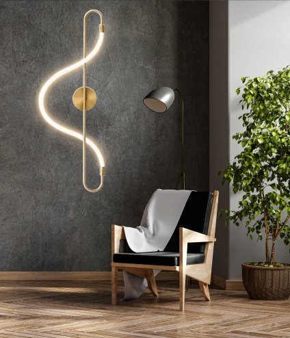 Wall LED Light Toolight APP858-W 24W gold