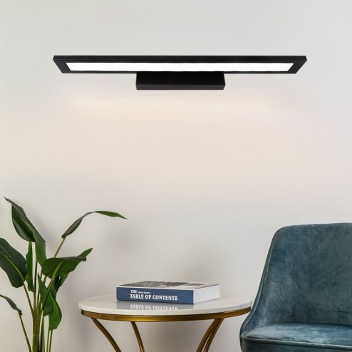 Bathroom Wall LED Light TOOLIGHT APP840-1W FLAT Black 60cm