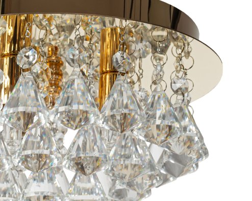 Ceiling Lamp Chandelier TOOLIGHT APP1038-3Cp Cristal Gold 3-light points G9 25x25x14,5Cm