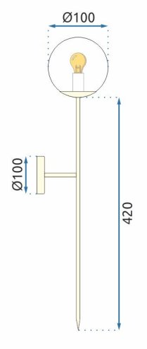 Wall Light Toolight APP577-1W G9 black