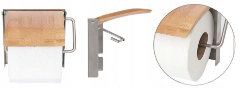 Toilet Paper Holder REA 390227 Bamboo