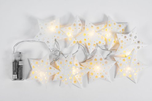 Christmas tree lights LED paper stars CD008