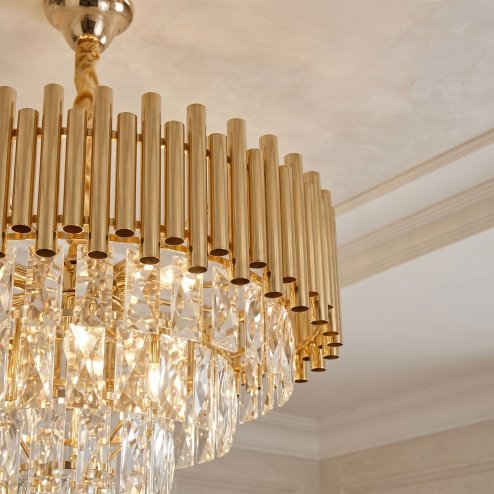 Ceiling Lamp Chandelier Toolight Swe103-Cp Gold