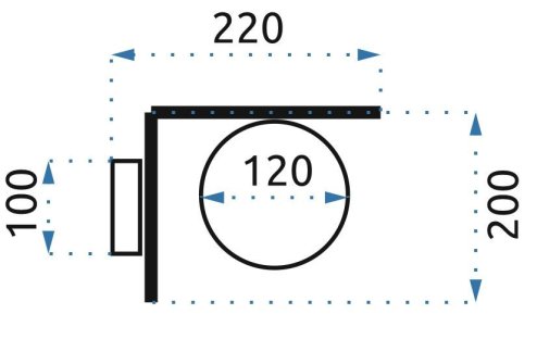 Wall Light Toolight APP674-1W E27 gold
