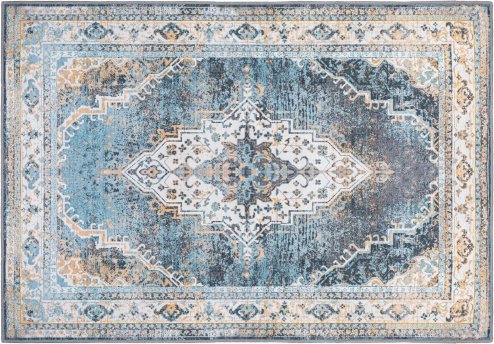 PLUSH DESIGN 2 1.60*2.30 BLUE