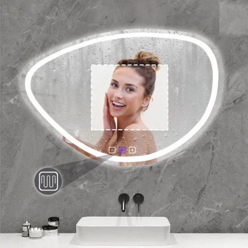 Bathroom LED Mirror REA FOG 70x100cm