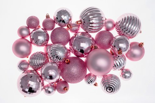 Christmas balls 311433 ROSE RED