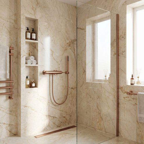 Shower Faucet Rea Venti Brush Copper