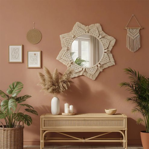 Boho Wall Mirror REA 322048 53cm