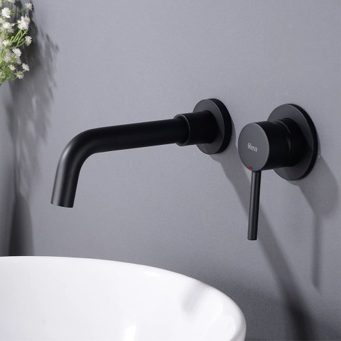 Concealed Basin Faucet REA Lungo Long Black + Box