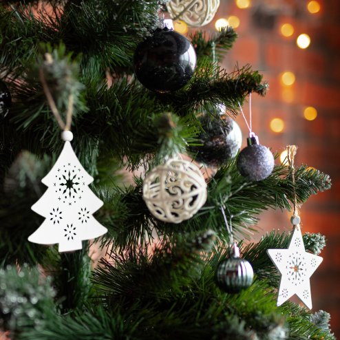 Christmas balls 311433C Silver