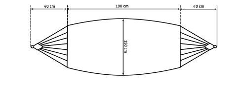 Hamak sznurkowy pleciony 400256