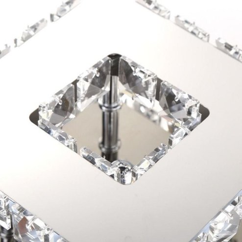 Ceiling LED Lamp Chandelier TOOLIGHT APP406-C Mirror Metal Cristal Square