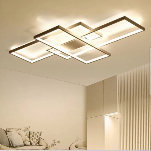 Ceiling LED Lamp Chandelier TOOLIGHT APP660 Modern White + Remote Control 3-light points 50x90Cm