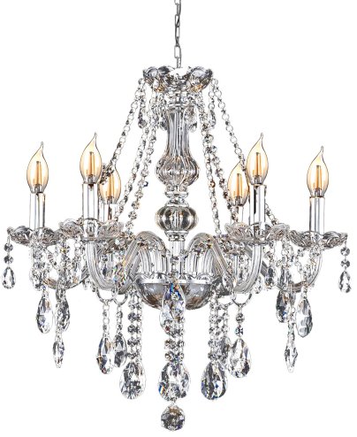 Chandelier Toolight 392183 Crystal Chrome 6-light points E14 67,5x67,5x62cm