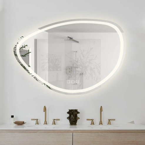 Bathroom LED Mirror REA FOG 70x100cm