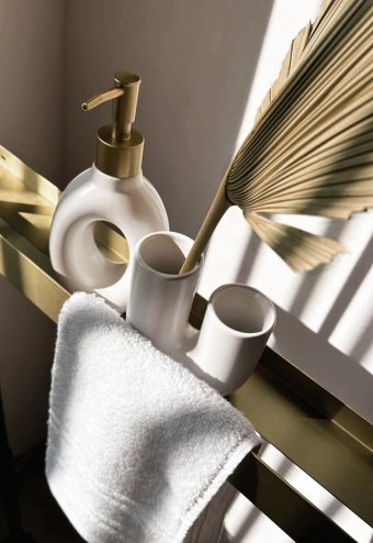 Bathroom Shelf Sf02 60Cm Brushed Gold