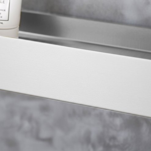 BATHROOM SHELF REA SF03-450 45CM BRUSH STEEL