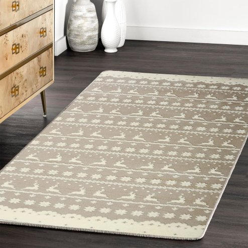 PLUSH CARPET CLOVER BERGEN BEIGE 1.60*2.30