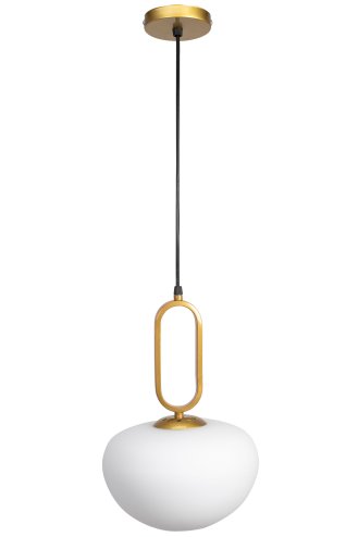 Pendant Lamp TOOLIGHT APP1074-1CP White Gold 1-light point E27 22x22x15,5-100cm