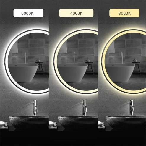 Mirror LED 80cm BAS 2x78,5x78,5cm