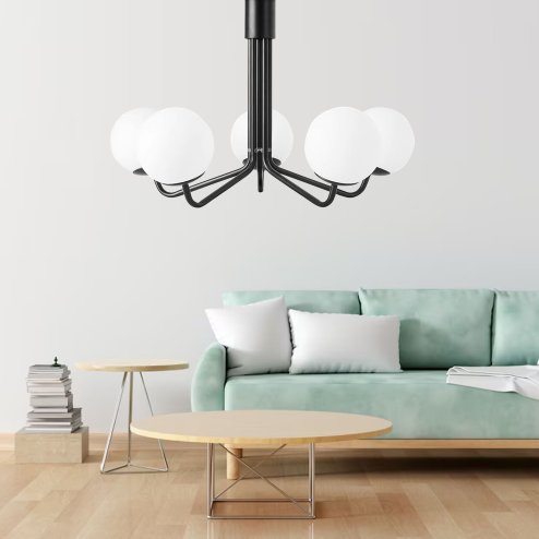 LAMP APP1578-5CP BLACK MAT