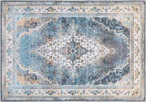 PLUSH DESIGN 2 1.80*2.60 BLUE