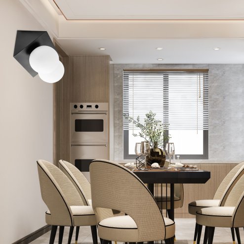 Wall Light Toolight APP1230-2W E27 black