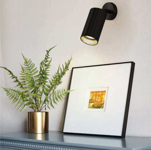 Ceiling Lamp Chandelier TOOLIGHT APP1244-1C Black GU10