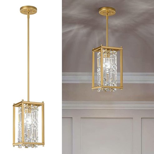 Pendant Lamp TOOLIGHT APP1111 PERPENDICULAIRE Metal Gold E27 1-light point
