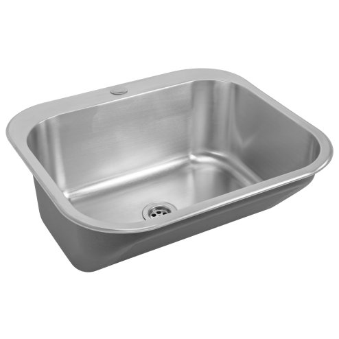 Rea Utility Sink 201 Brushed Stainless Steel without kitchen faucet