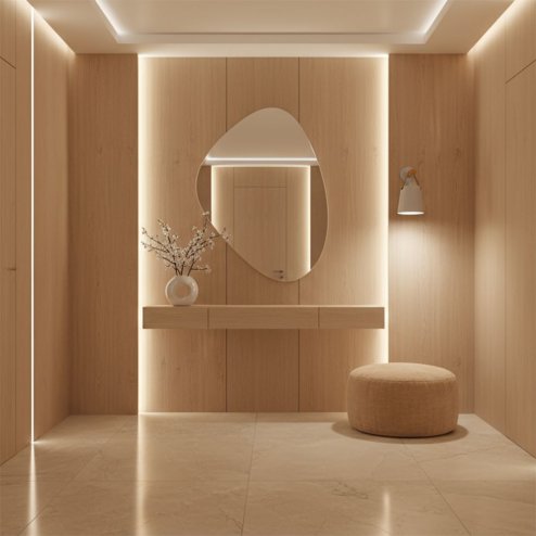 Wall Light Toolight APP467-1W E27 white / brown