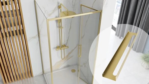Bathroom Shelf Sf02 60Cm Brushed Gold