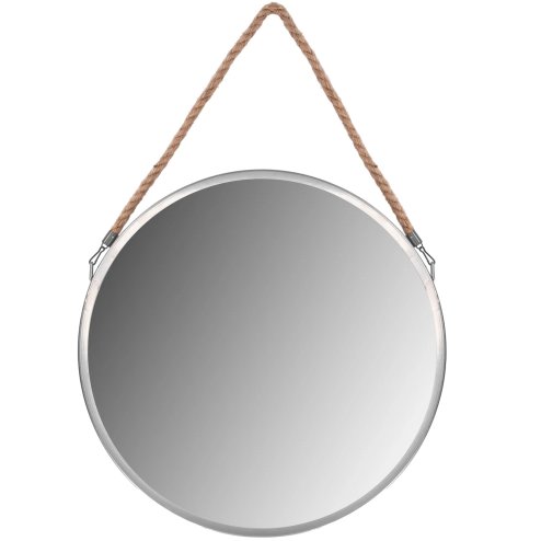 Mirror with Strap REA KLMH-0410S-1 40cm Silver