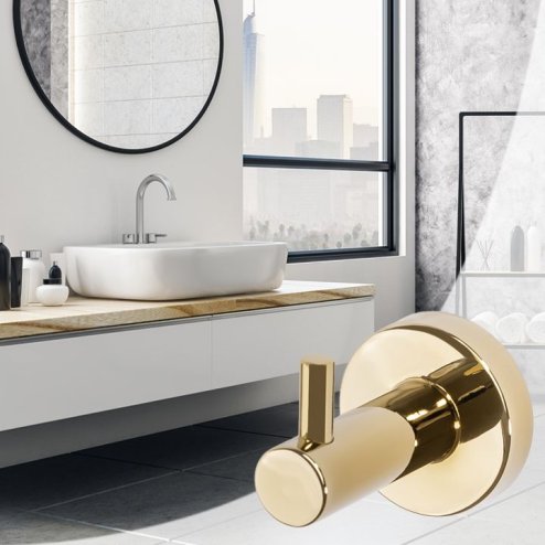Bathroom hook hanger REA Gold 322210A