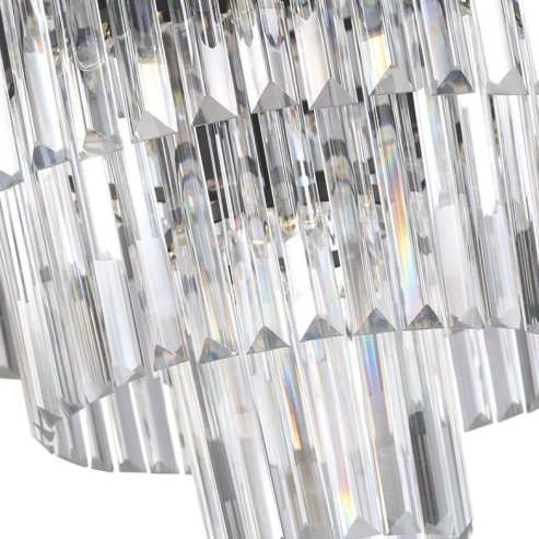 Ceiling Lamp Chandelier TOOLIGHT APP780-7C Cristal Round 7-light points E14 40x40x23,5Cm