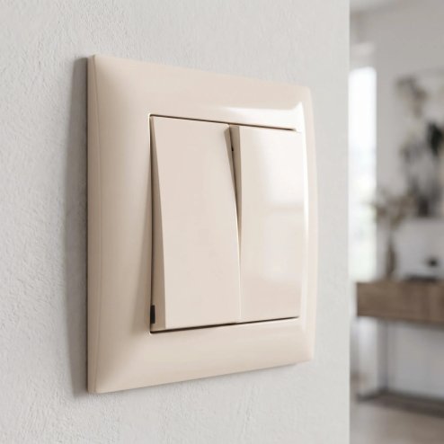 Toolight Single Socket Frame Oste Jnh013-1f Beige