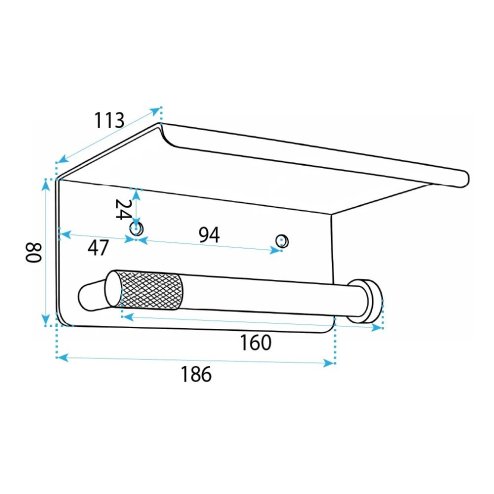 Paper Holder Rea 6613 Modern Brush Nickel