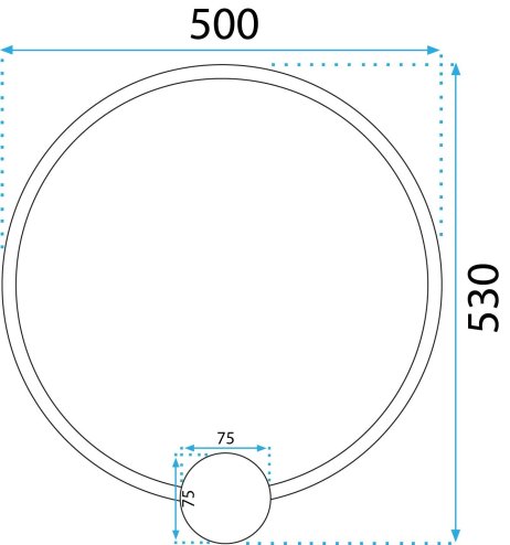 Wall LED Light Toolight APP1390-CW 23W gold