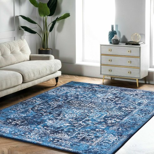 PLUSH DESIGN 3 1.80*2.60 BLUE