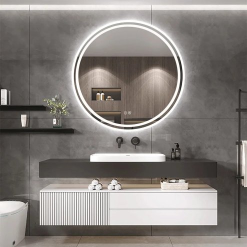 Mirror LED 70cm BAS 2x68,5x68,5cm