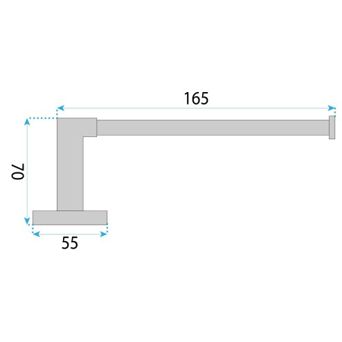 TOILET PAPER HOLDER REA 5909 NICO GOLD