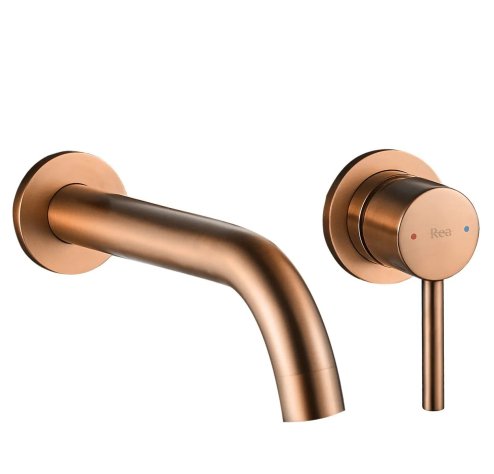 Wall Mounted faucet Rea Lungo Cooper Brush + BOX