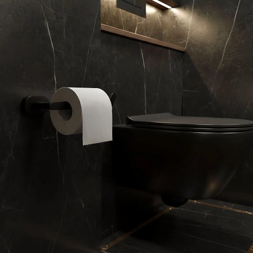 TOILET PAPER HOLDER REA 109 TIL BLACK