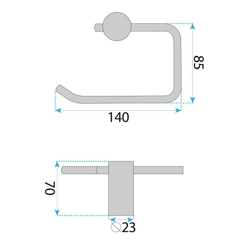Toilet Paper Holder Rea A62309Brg Brush Copper