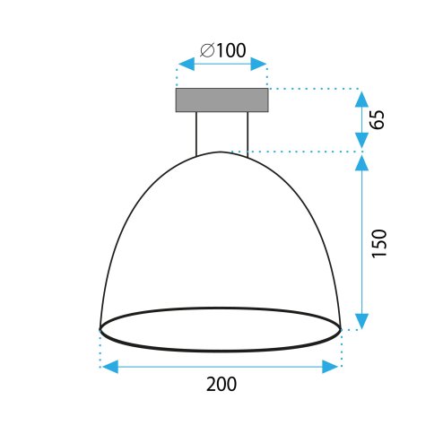 Ceiling Lamp Chandelier TOOLIGHT APP1303-1C Black E27