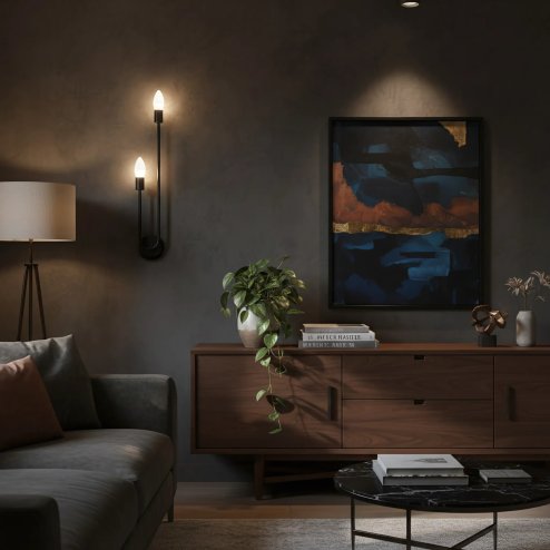 Wall Light Toolight APP1147-2W E14 black
