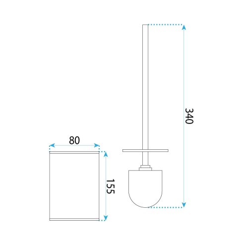 Rea Toilet Brush B110 Titan