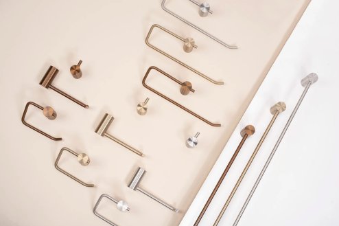 TOILET PAPER HOLDER REA 9711 PRISM BRUSH COPPER