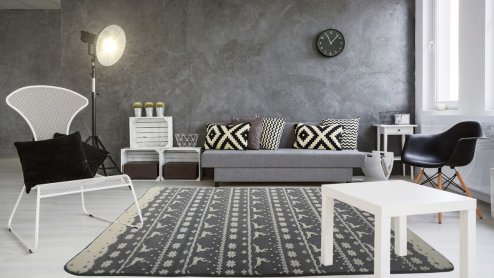 PLUSH CARPET CLOVER BERGEN GREY 1.40*2.00